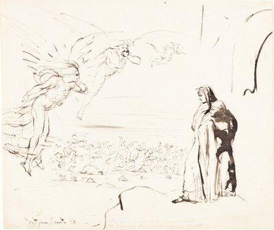 Szene aus dem Inferno (Gesang IX) von William Etty