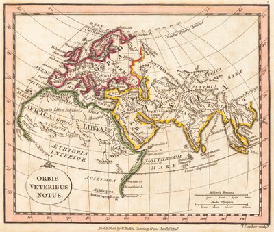 Karte der antiken Welt von William Faden