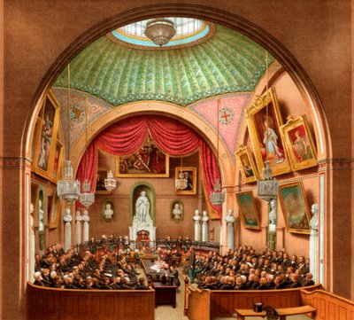 Ratssaal, Guildhall, City of London, 1886 von William Griggs