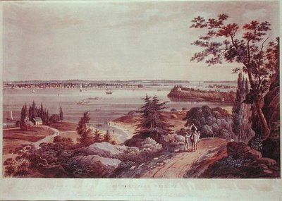 New York von Weehawk von William Guy Wall