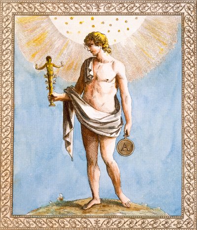 Apollo, graviert von Francesco Bartolozzi, 1799 von William Hamilton