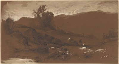 Figuren in einer Landschaft von William Hart