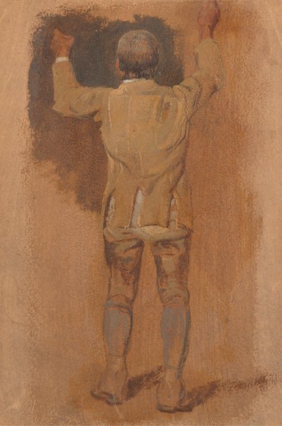 Studie eines Stallburschen von hinten gesehen von William Havell