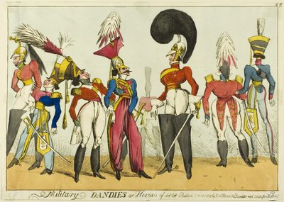 Militärische Dandys oder Helden von 1818 von William Heath