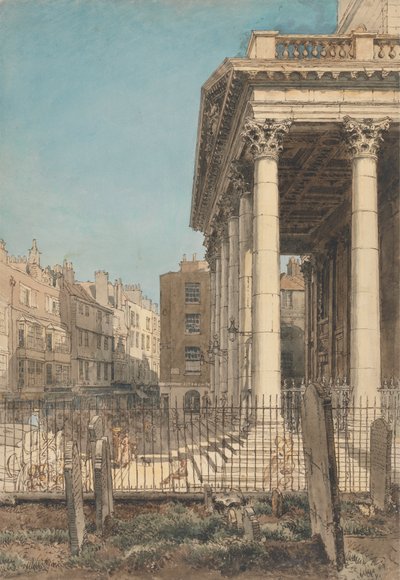 Das Portikus von St. Martin-in-the-Fields von William Henry Hunt