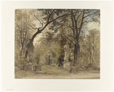 Gartenstatuen im Chiswick Park von William Henry Hunt