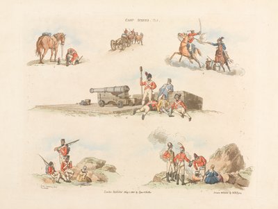 Lagerszenen, 1803 von William Henry Pyne