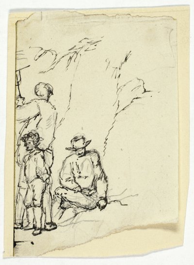 Zwei Männer mit Junge von William Henry Pyne