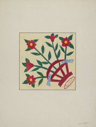 Patchwork-Quilt 1 Quadrat von William Herbert