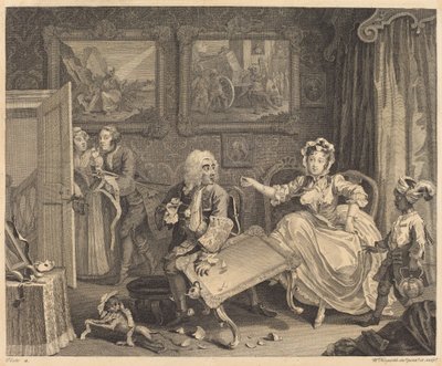Der Lebensweg einer Dirne: Tafel 2 von William Hogarth