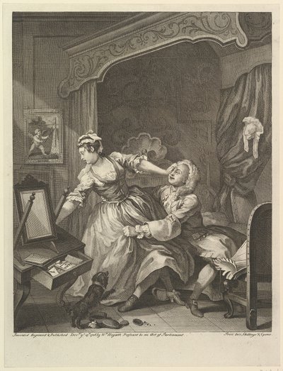 Vorher, 15. Dezember 1736 von William Hogarth