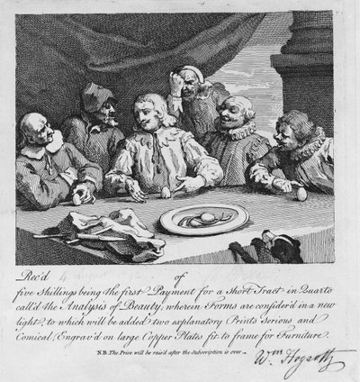Kolumbus bricht das Ei, 1752 von William Hogarth