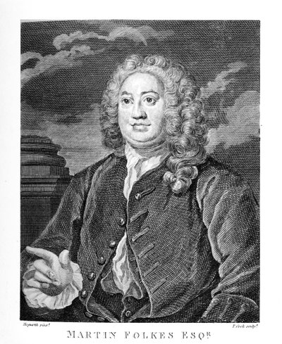 Martin Folkes esq. von William Hogarth