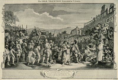 Auf dem Weg nach Tyburn, 1747, 1925 von William Hogarth