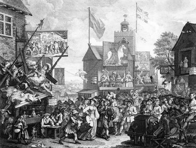 Southwark-Messe, 1733 von William Hogarth