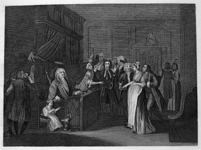Ein Kind vereidigen von William Hogarth