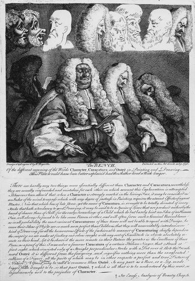 Die Bank, 1758 von William Hogarth