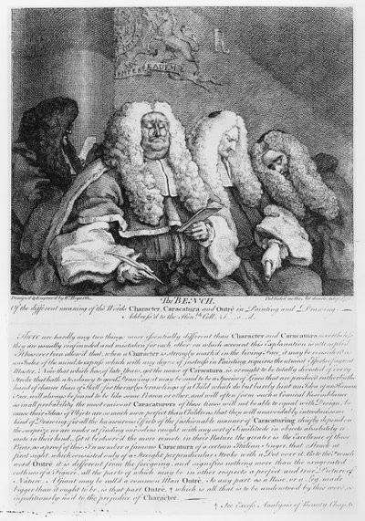 Die Bank, 1758 von William Hogarth