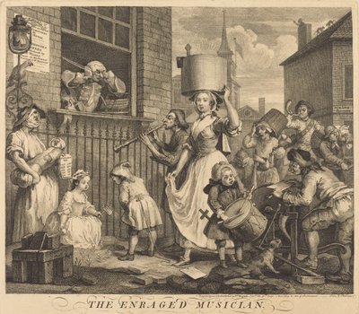 Der wütende Musiker von William Hogarth