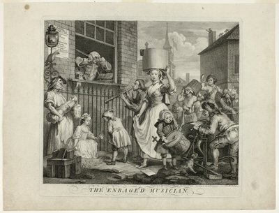 Der wütende Musiker von William Hogarth