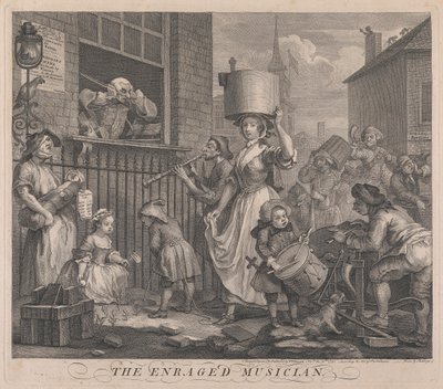 Der wütende Musiker von William Hogarth