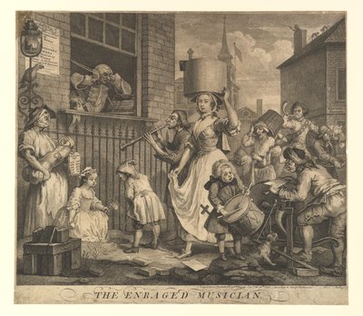 Der wütende Musiker, 30. November 1741 von William Hogarth