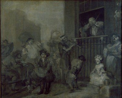 Der wütende Musiker von William Hogarth