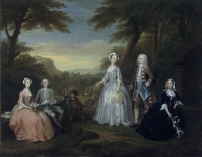 Das Gesprächsstück der Familie Jones von William Hogarth