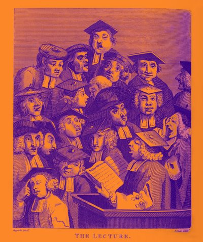 Die Vorlesung von William Hogarth von William Hogarth