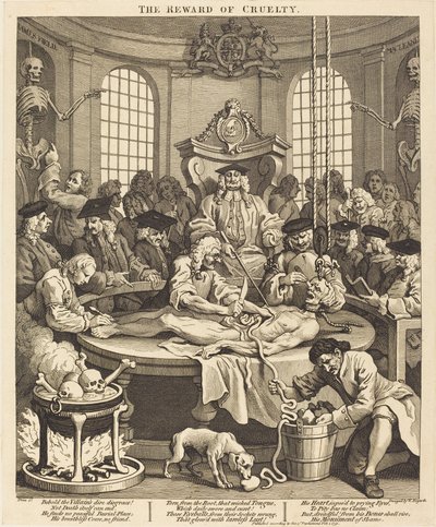 Die Belohnung der Grausamkeit von William Hogarth