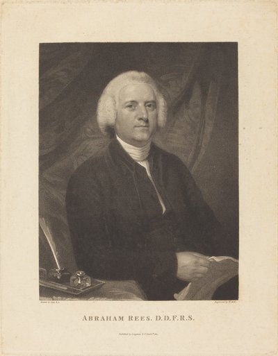 Abraham Rees von William Holl I after John Opie