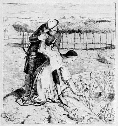 Eine Radierung im Germ, 1904 von William Holman Hunt