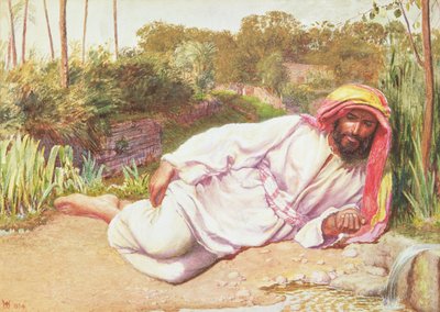 Araber ruht an einem Bach, 1854 von William Holman Hunt