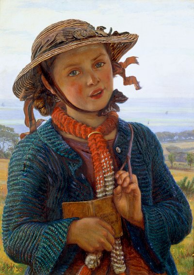 Das Hymnenlied des Schulmädchens, 1859 von William Holman Hunt