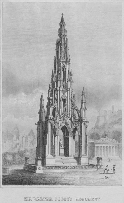 Denkmal von Sir Walter Scott von William Home Lizars