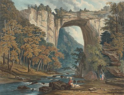 Ansicht der natürlichen Brücke, 1835 von William James Bennett
