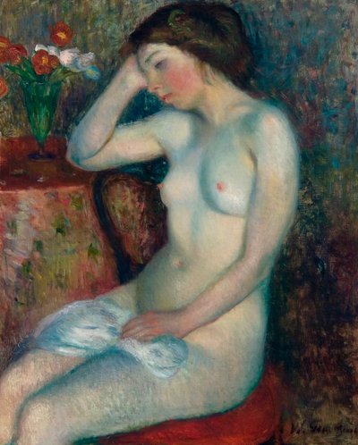 Schlafendes Mädchen von William James Glackens