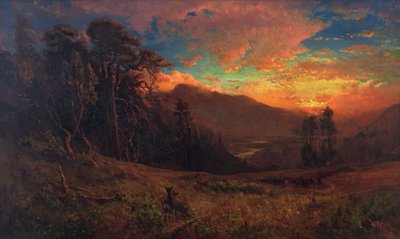 Ein herbstlicher Sonnenuntergang am Russian River von William Keith