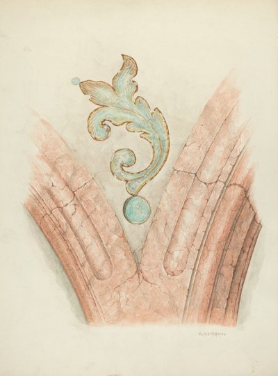 Deckendekoration, ca. 1940 von William Kieckhofel