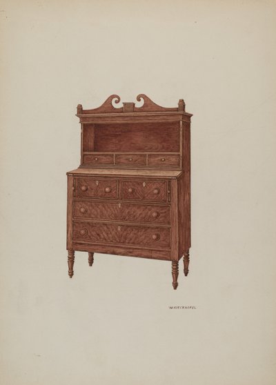 Sekretärschrank, 1935-1942 von William Kieckhofel