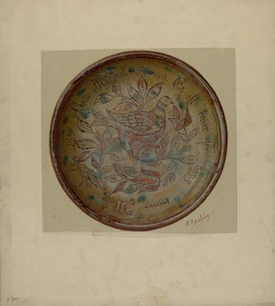 Pa. Deutscher Teller von William L Antrim