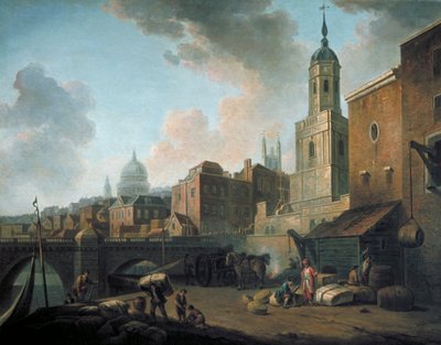 Fresh Wharf, nahe der London Bridge, ca. 1762 von William Marlow
