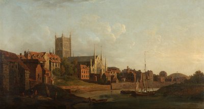 Worcester vom Severn aus, ca. 1760 von William Marlow