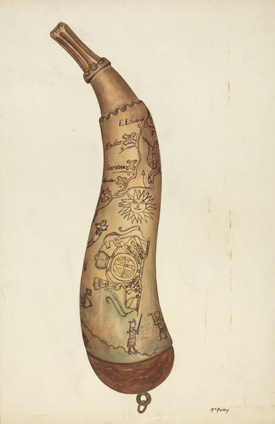 Pulverhorn, ca. 1938 von William McAuley