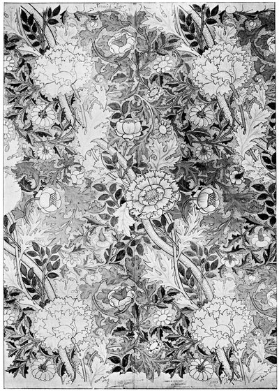 Norwich-Muster Tapete, 1889-1934 von William Morris