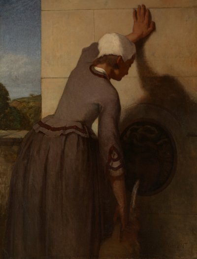 Mädchen am Brunnen von William Morris Hunt