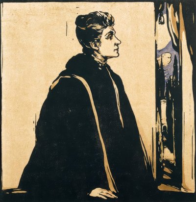 Porträt von Eleonora Duse von William Nicholson
