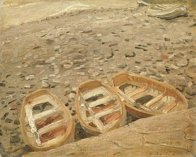 Drei Boote, ca. 1928 von William Nicholson