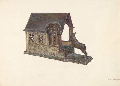 Spielzeugbank, ca. 1940 von William O. Fletcher