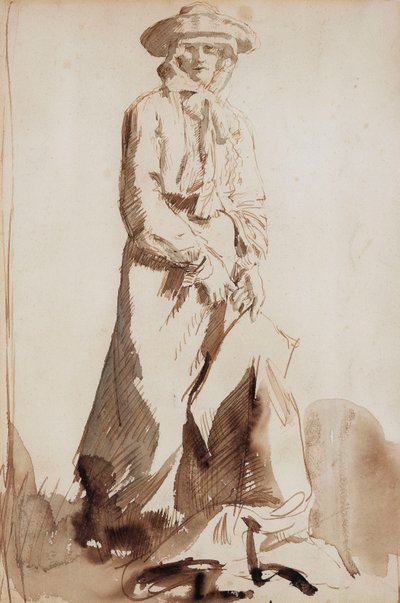 Porträt von Grace, der Frau des Künstlers von William Orpen